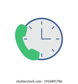 icono de asistencia al cliente en icono de color, aislado en fondo blanco 
