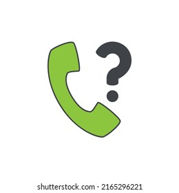 Icono de asistencia al cliente en icono de color, aislado en fondo blanco 