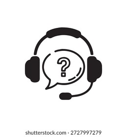 Customer Support Icon design on white back ground