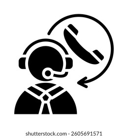 Customer Support Icon Element for Design