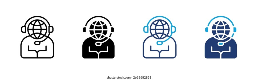 Customer Support Icon Element For Design