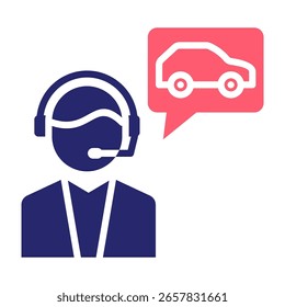 Customer Support Icon Fill Vector Illustration