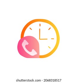 customer support icon in gradient color style