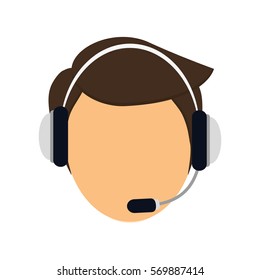 customer support Icon image, vector illustration design