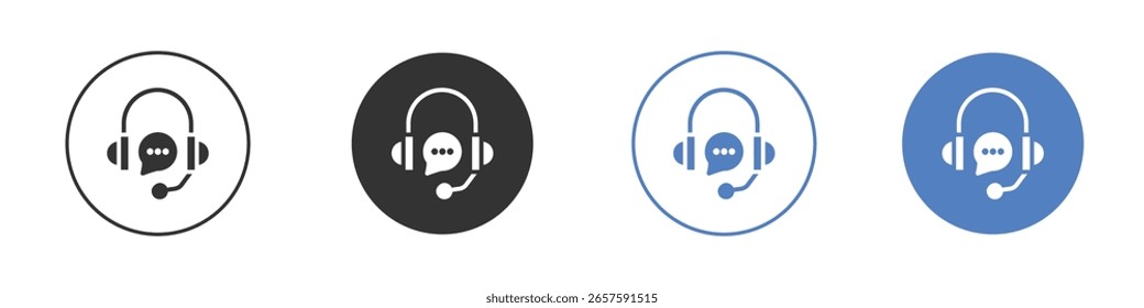 Customer support icon logo graphic designs