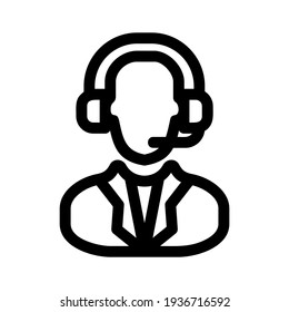 customer support icon or logo isolated sign symbol vector illustration - high quality black style vector icons
