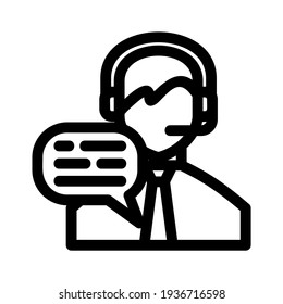 customer support icon or logo isolated sign symbol vector illustration - high quality black style vector icons

