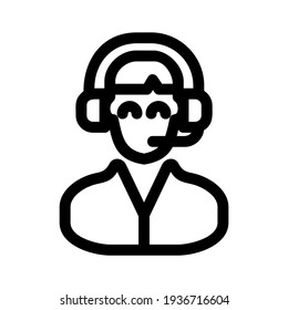 customer support icon or logo isolated sign symbol vector illustration - high quality black style vector icons
