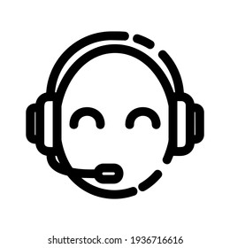 customer support icon or logo isolated sign symbol vector illustration - high quality black style vector icons
