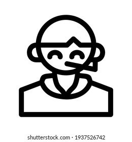 customer support icon or logo isolated sign symbol vector illustration - high quality black style vector icons
