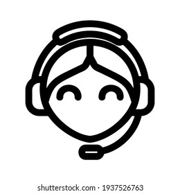 customer support icon or logo isolated sign symbol vector illustration - high quality black style vector icons
