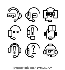 icono de asistencia al cliente o logotipo símbolo de señas aislado ilustración vectorial - Colección de iconos vectoriales de estilo negro de alta calidad
