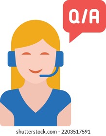 Customer support icon, logo or symbol