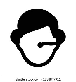 Customer Support Icon on white background