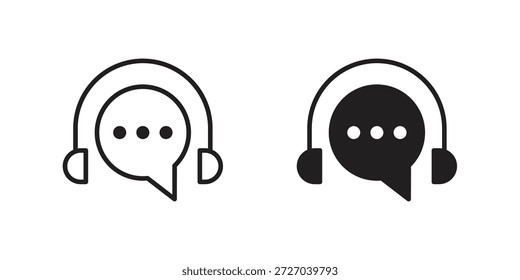 Icono de Asistencia al cliente sobre fondo blanco. Icono de Vector de acciones