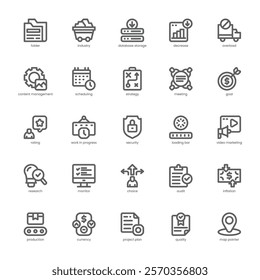 Customer Support icon pack for your website, mobile, presentation, and logo design. Customer Support icon outline design. Vector graphics illustration and editable stroke.