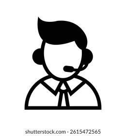 Customer support icon and customer service 