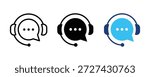 Customer support icon. Customer service icon. Call center, hotline, operator, staff, agent, service icon