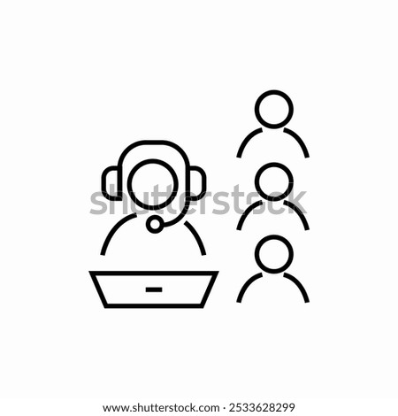 customer support icon sign vector