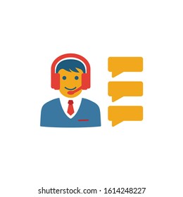 Customer Support icon. Simple flat element from customer service collection. Creative customer support icon for templates, software and apps.