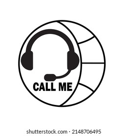 customer support icon three line communication call center eps 10