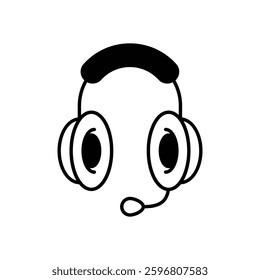 Customer Support icon vector stock illustration