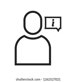 Customer support information icon vector