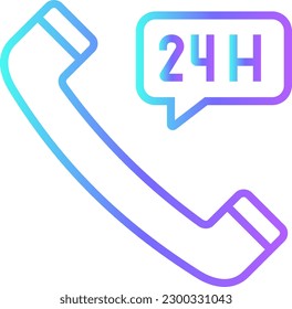 Customer Support Marketing icon with blue duotone style. service, call, contact, help, center, phone, assistant. Vector illustration
