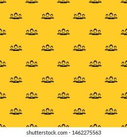 Customer support operators pattern seamless vector repeat geometric yellow for any design