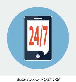 Customer support phone icon 
