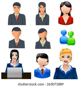 Customer Support Phone Operators Vector Stock Vector (Royalty Free ...