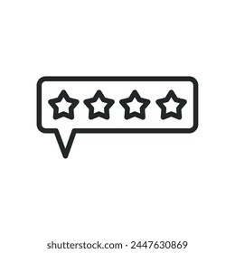 customer support rating icon illustration
