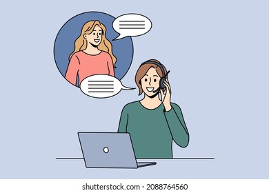 Customer support and service concept