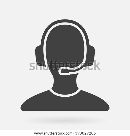 Customer support service icon