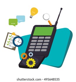 customer support service icons vector illustration design