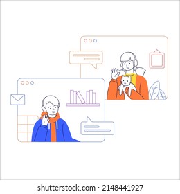 Customer support service online help technical specialist solve client problems via internet operator staff in headset work on computer at hotline call center helpdesk line art vector illustration 