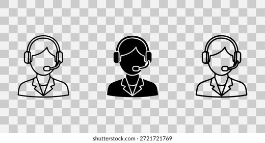 Customer support team illustration customer help icon