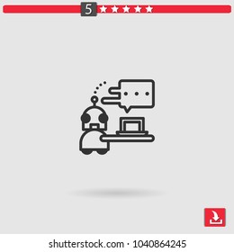 customer support vector icon