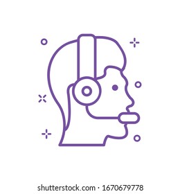 Customer Support Vector illustration. Shopping and E-commerce Outline icon. EPS 10 File