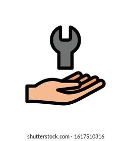 Customer support vector sign icon