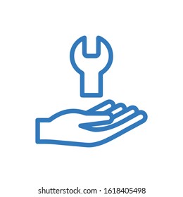 Customer support vector sign icon