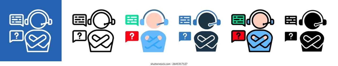 Customer Survey multiple icon style vector illustration