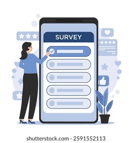 customer survey and online survey concept feedback and business insights forms market research 