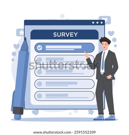 customer survey and online survey concept feedback and business insights forms market research 
