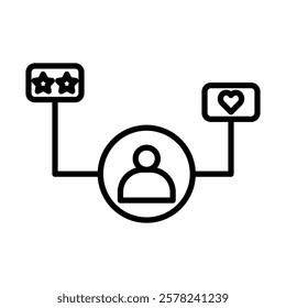 Customer Survey Vector Line Icon Design