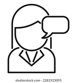 Das Kundengesprächssymbol bildet einen Vektorgrafik. Arbeiten Sie online. Hotline-Client