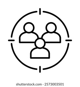 Customer Target Icon Element For Design