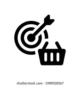 Customer target icon. Vector illustration