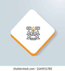 Customer team icon vector design