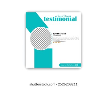 Plantilla de diseño testimonial Cliente gratis